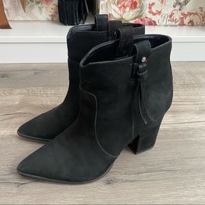 Sam Edelman suede black booties